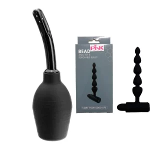 aixiASIA0129 BEAD ANAL TOY & REMOVABLE BULLET y Ducha Anal G004