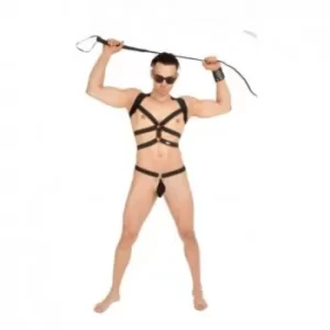 Coordinado Sexy con Suspensorio de Arnés Argollas Bondage BDSM COOR9164