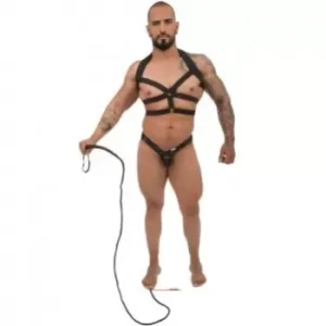 Coordinado Sexy con Arnés para Caballero Bondage BDSM COOR9617