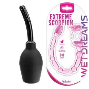 EXTREME SCORPION ANAL VIBE MAGENTA y Ducha Anal G004 EXTR9651