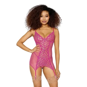 MINIVESTIDO DREAMGIRL 12657 PINK GOLD MEDIUM MINI9663