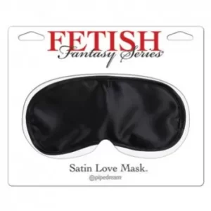Antifaz Bondage BDSM Color Negro - Satin Love Mask Black para Juegos Sado de Dominación PD399303