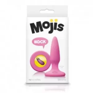 Plug Anal de Silicón Rosa con Emoji de Berenjena - Moji's #DCK PLUG9435