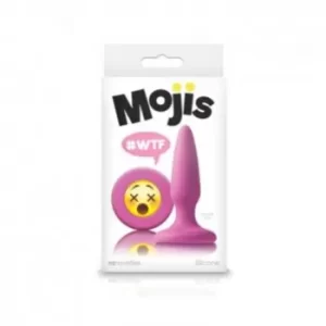 Plug Anal de Silicón Rosa con Emoji Ruborizado "WTF" - Moji's WTF PLUG9802