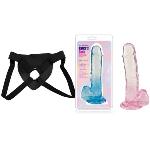 Kit Dildo y Arnés Económico 18.5 Largo x 3.7 cm Ancho QSD-018-M DILDO Strap-on STRA9490