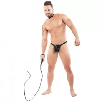 Tanga Sexy con Sipper Charol Bondage BDSM TANG9855