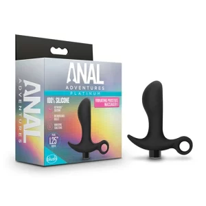 Vibrador Prostatico Tipo Plug BL-11615 Silicone Vibrating Prostate Massager 01 Black para Hombre VIBR9136