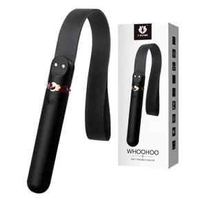 Latigo Bondage BDSM de Silicón Color Negro - Whoohoo S-Hande SHD-S326 para Juegos Sado de Dominación WHOO9507